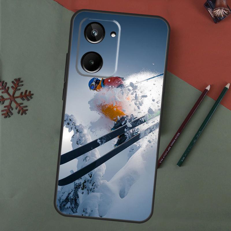 Ski Neige Snowboard Case For Realme C75 C65 C67 C71 C63 C61 C55 C51 C53 C35 11 12 13 14 15 Pro Plus GT6 GT7 Pro