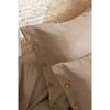 Taie en percale de coton 50x70 cm Perrine beige ficelle