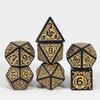 DND Dice Набор многосторонних игральных костей 7 шт. Текстуры Узоры игральных костей для DNDGame RPG Настольные игры Аксессуары Хобби Праздничный подарок