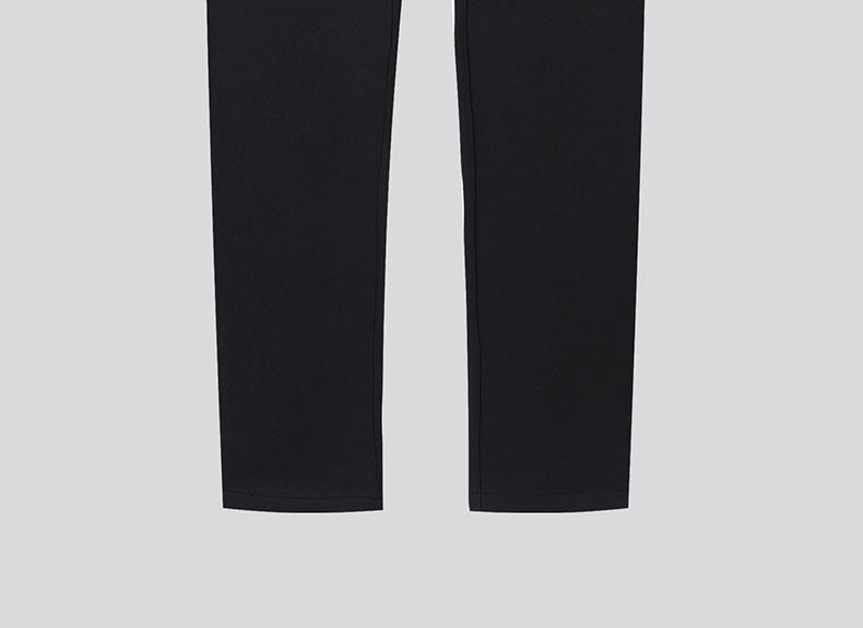Langdeng Men's Business Casual Smooth Tencel Cotton Versatile Loose Straight Leg Pants