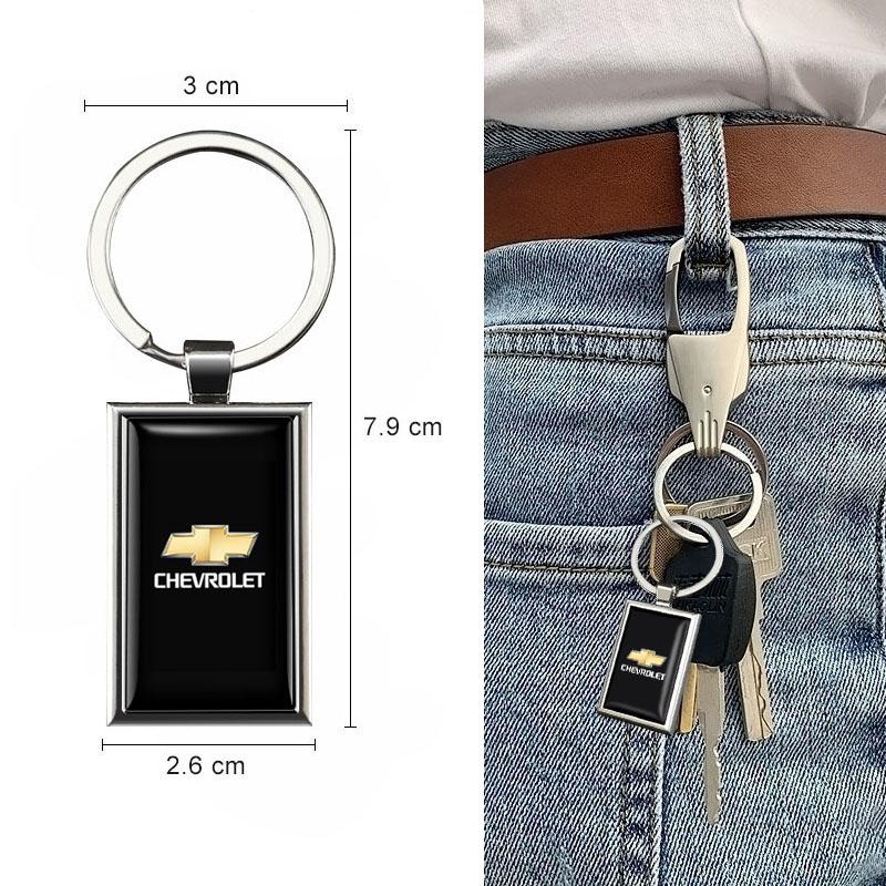 ulcz3 1Pcs Zinc Alloy Car Keyring Auto Logo Keychain Pendant Decoration For Chevrolet Z71 Aveo Impala Lacetti Malibu Sail SS Cruze