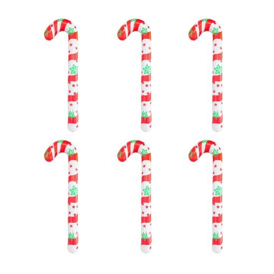 Надувные шары в виде леденцов для рождественских украшений. Большие леденцы с красно-белой полоской для Рождества, для дома, улицы, праздничного двора, бассейна, пляжа.