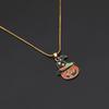 Trendy Pumpkin Pendants Earrings Dripping Oil Jewelry set  Halloween Jewelry Accessories