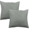 Set of 2 Palace Pillowcases Pure Cotton Yarn-dyed Washed 63 Threads/cm² South Wind - Palace Steel - Set of 2 Pillowcases 65 X 65 Cm