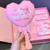 Набор косметики Pink Bear Hello Kitty, помада S01+S05, ручное зеркало, палитра для макияжа, 1 предмет