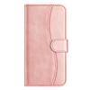 For Samsung Galaxy S24+ Stand Case with Strap PU Leather Wallet Phone Cover S Shape Stitching Design