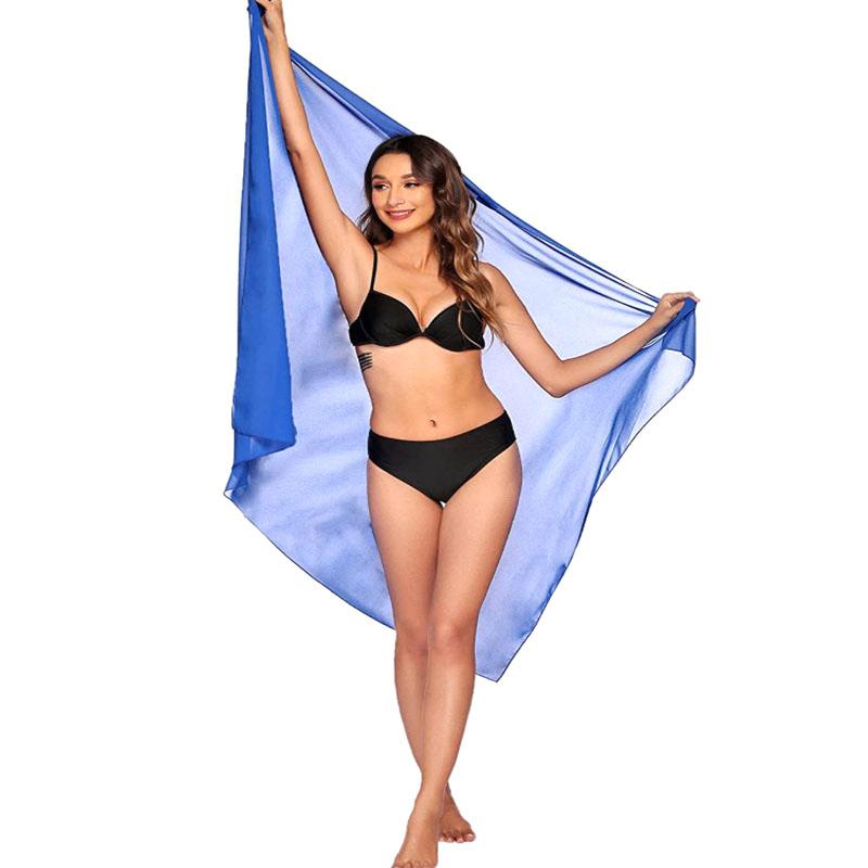 Summer Sexy Beach Skirts Women Beach Wear Chiffon Beach Wrap Skirt Towel Long Sarong Cover Up Sexy Bikini Scarf
