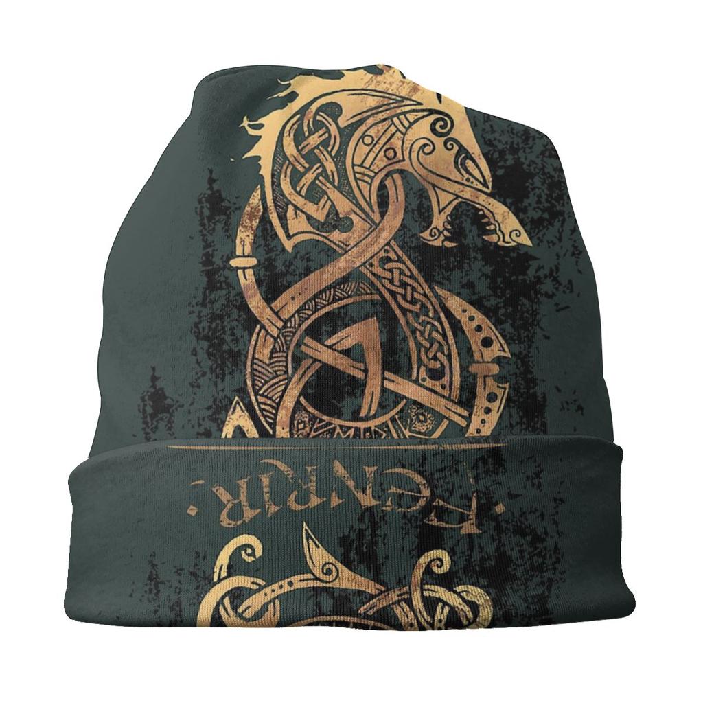 Fenrir The Nordic Monster Wolf, капот унисекс, зимние теплые шапки для бега, двухслойная тонкая шапка, дышащие шапки