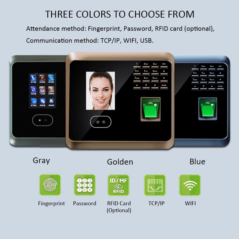 Linx WIFI UF100plus Biometric Fingerprint Face Recognition Time Attendance Machine System With Keyboard Facial Time Clock