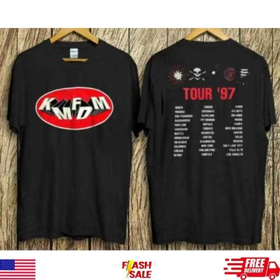 KMFDM 1997 Symbols Tour Концертная футболка Футболка горячей музыкальной группы, Музыкальная футболка
