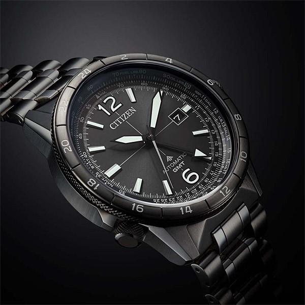 Citizen Мужской NB6045-51H ( Часы PROMASTER SKY Series механические GMT) Круглые часы черного цвета