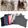 Solid Color Turtleneck Fake Collar Extensions Half Top Blouse New Mock Neck Cover