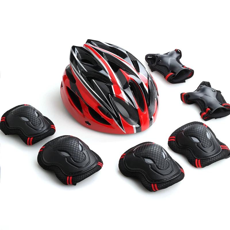 Roller Skating Protective Gear Thickened Set Adult and Children Knee Pads Men and Women Skateboarding the Skating Shoes Skating Balance Bike Helmet