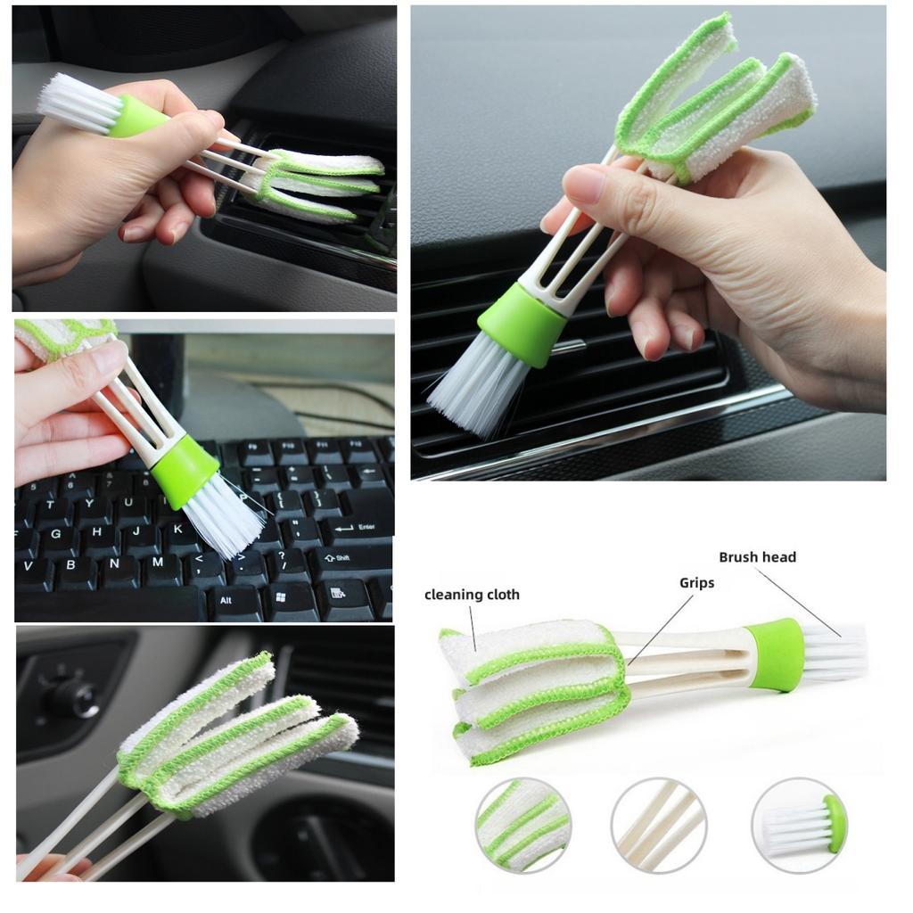Multi-Purpose Dusting Brush Car Air Vent Cleaning Brush Car Interior Brush Household Crevice Brush
