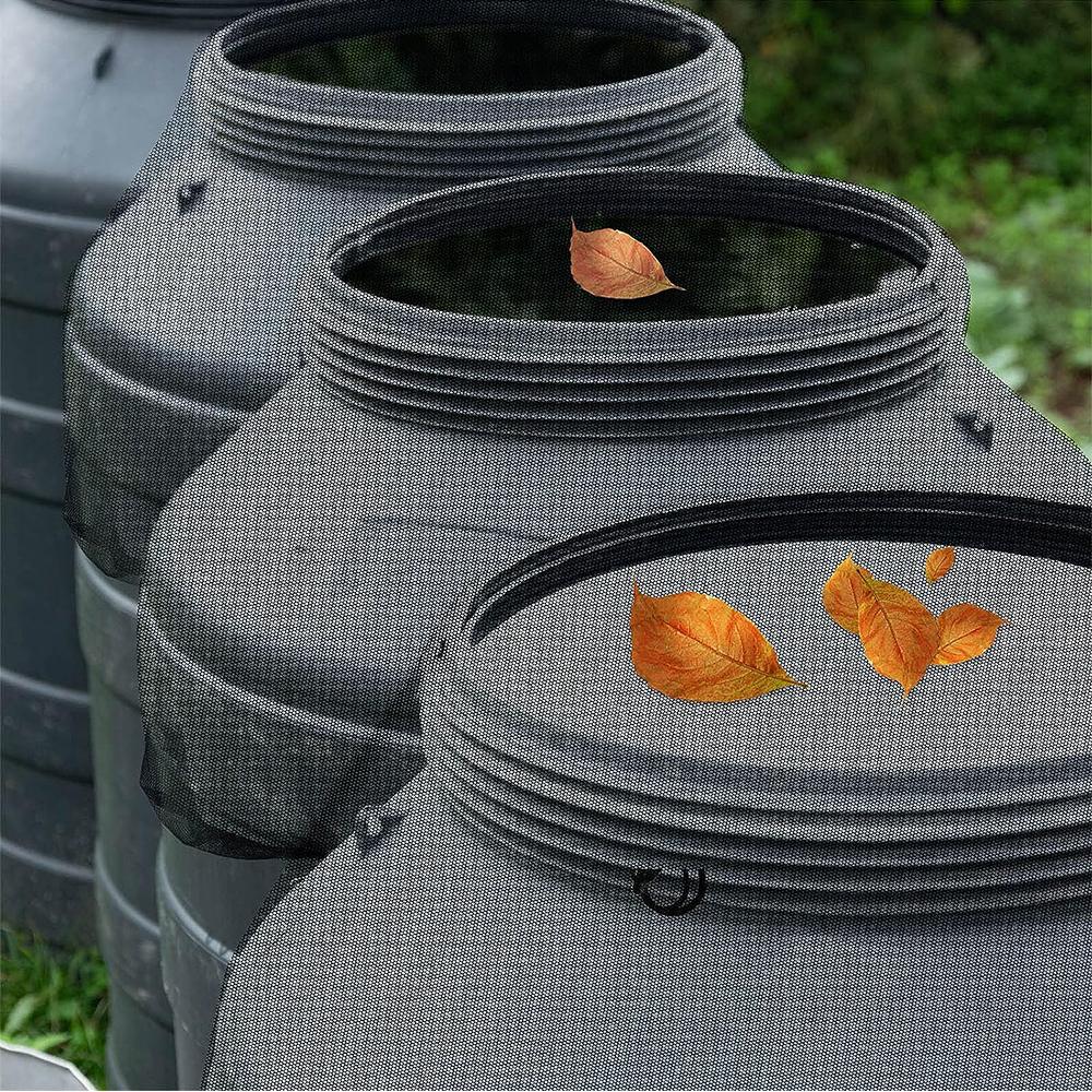 2 шт. 31-дюймовая сетчатая крышка-протектор для дождевой бочки для сбора воды