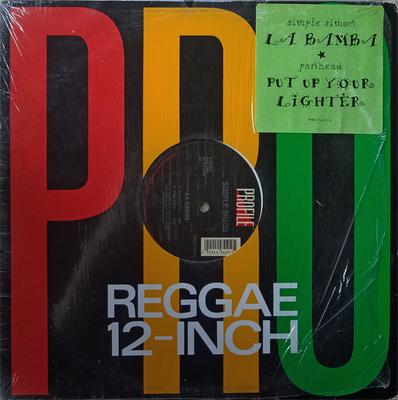 12-дюймовая пластинка SIMPLE SIMON / PAN HEAD - La Bamba / Put Up Your Lighter PRO74210 Profile Records 1994 США Регги, Ска и Даб Б/У