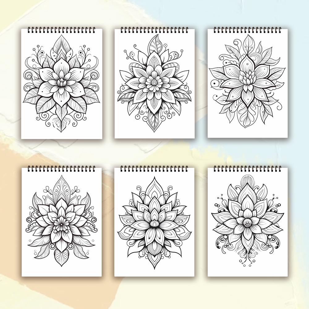 1 шт., Книжка-раскраска для взрослых - 30 различных узоров, 100 г/м², 11,2x8,3 дюйма Снятие стресса, Пасха, День рождения, Подарок на День святого Валентина