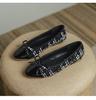 Модные удобные женские туфли Xiaoxiangfeng Ballet Flat Bottom Casual Single Shoes Women's 2024 New Lambskin Round Head Splice Bow