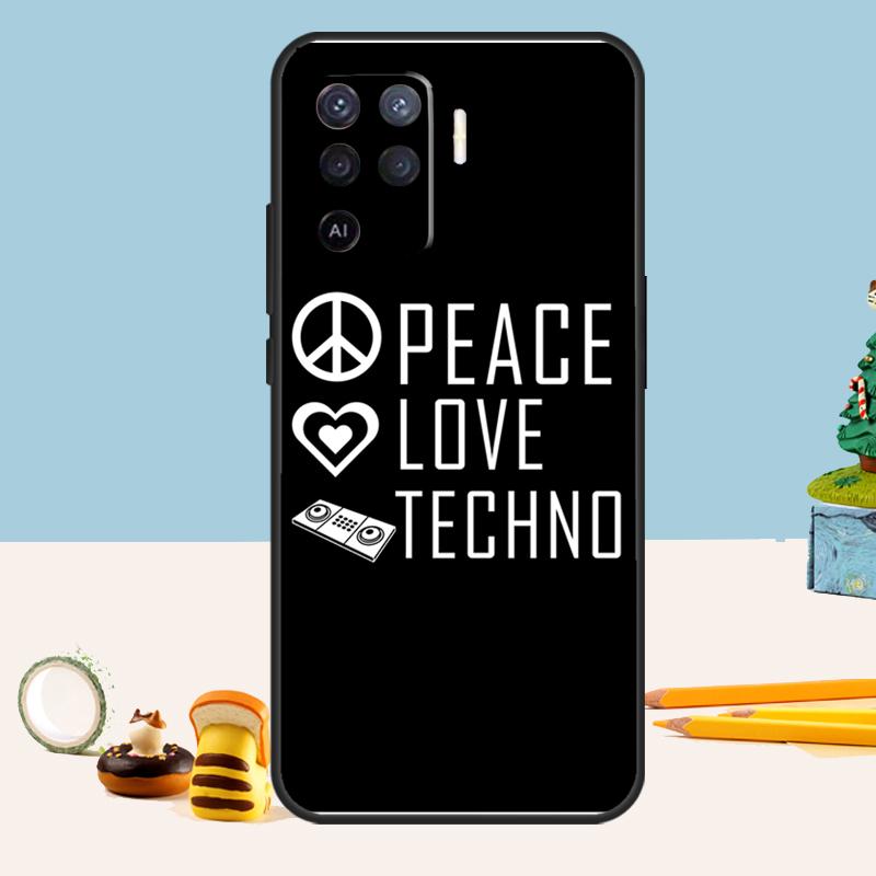 Любовь к Техно Музыке Цитаты Чехол Для Oppo A98 A78 A58 A18 A38 A74 A94 A54 A15 A17 A57 A6 A5 Pro A16 A76 A96 A40 A60 A80