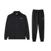 Li Ning Stand Collar Versatile Long Sleeve Jacket Comfortable Long Pants Casual Sports Suit Unisex Suit Black AWDTD93-1-91+-AKLT645-1
