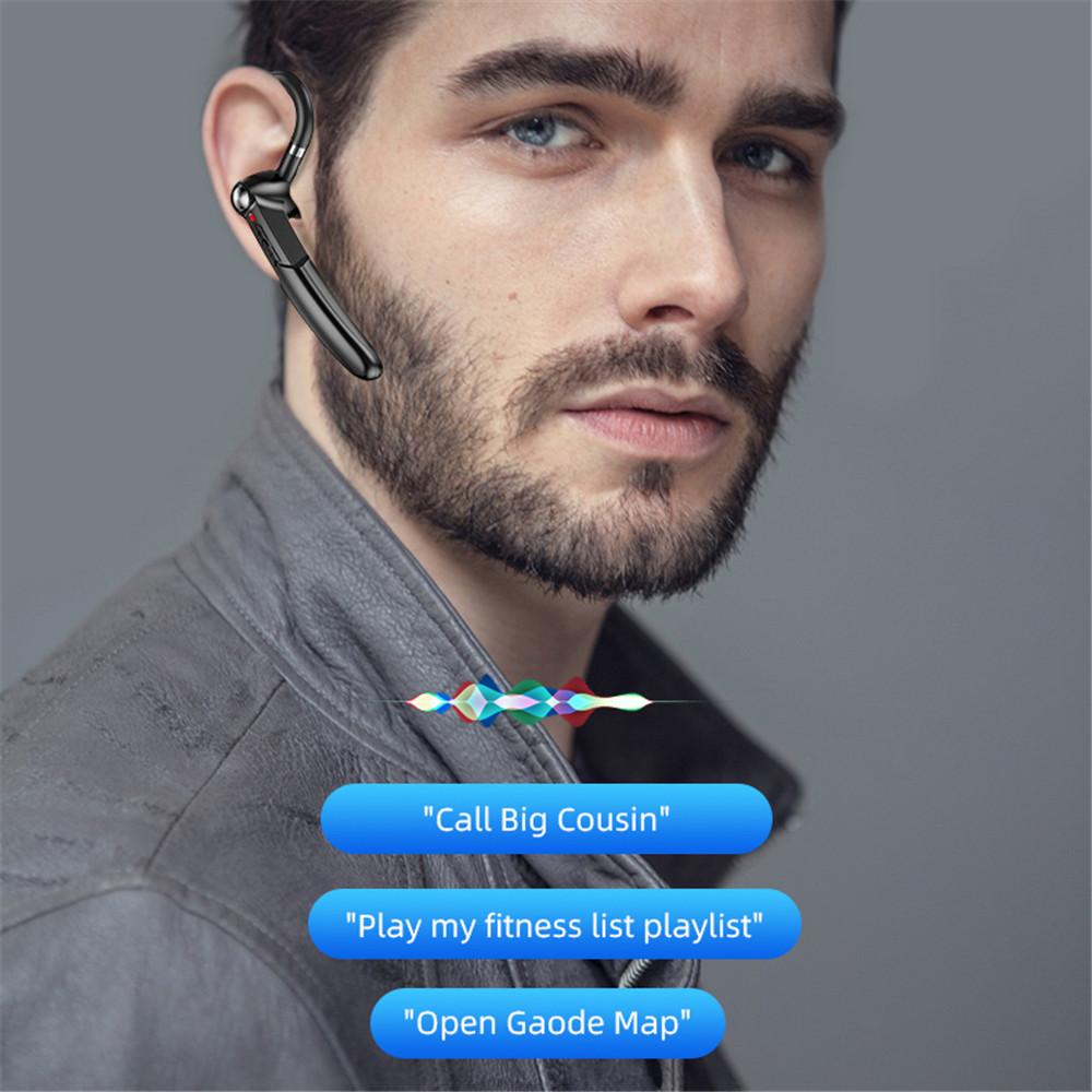 Fingerprint Touch 5.0 Bluetooth-гарнитура Handsfree HIFI Стерео Беспроводные наушники-крючки Водонепроницаемые наушники с микрофоном Литиевая батарея 110 мАч