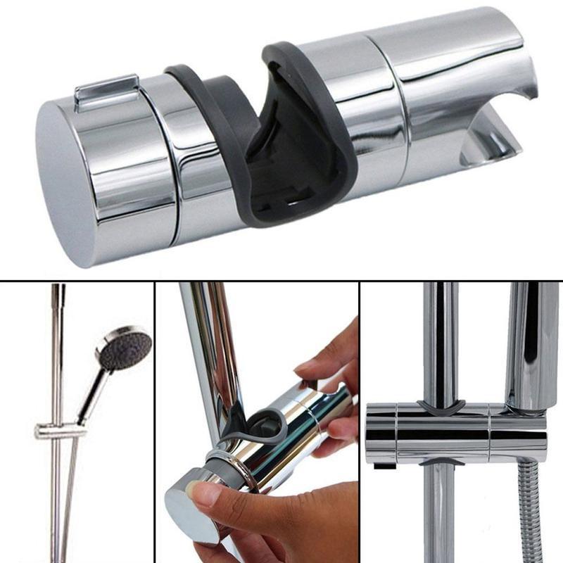 ??????20~25Mm Bathroom Shower Rail Head Slider Holder Adjustable Clamp Holder Bracket MIT