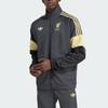 adidas Originals X Liverpool FC Lfstlr Олимпийка с воротником-стойкой в полоску на молнии Мягкая куртка Мужские куртки KC7802