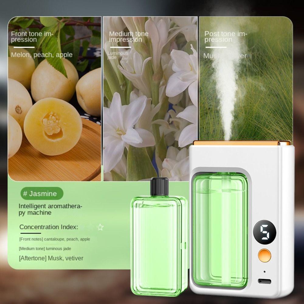 Автоматический ароматерапевтический диффузор ABS со светодиодным цифровым дисплеем, освежающий и дезодорирующий воздух