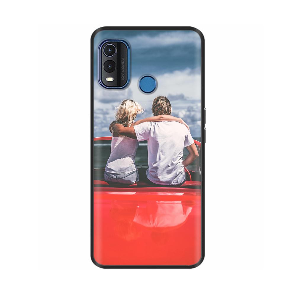 For Nokia G11 Plus Case Cute Heart Flower Soft Silicone Back Cover for Nokia G11 Plus NokiaG11 G 11 Bumper Black TPU Phone Cases