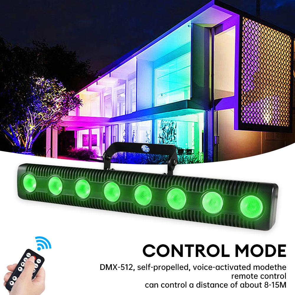 8 светодиодных RGBW 4в1 DMX настенных светильников для DJ Disco Party Par Stage Light Effect для танцевального бара, праздника, свадьбы, Рождества, Хэллоуина