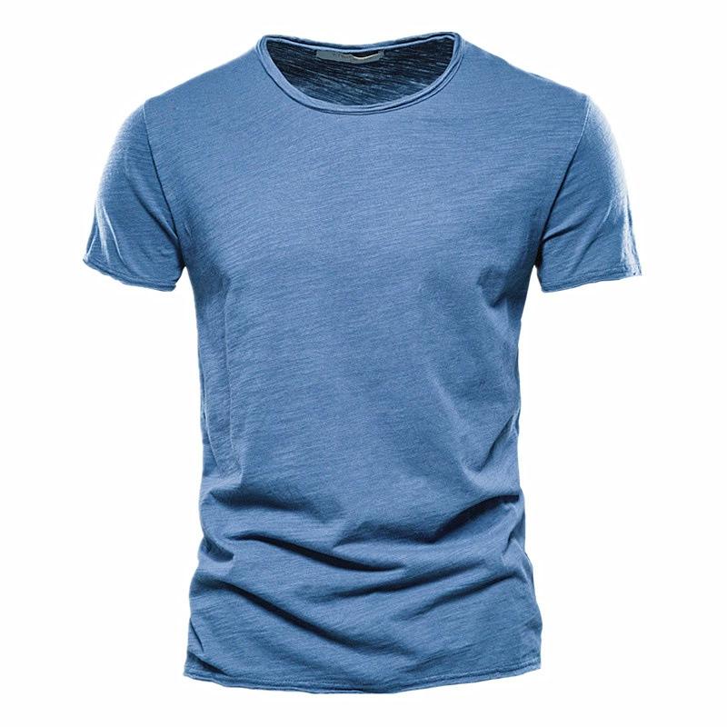 Summer Solid Color Short-sleeved Men's Slim Korean Fashion Casual Men's T-shirt