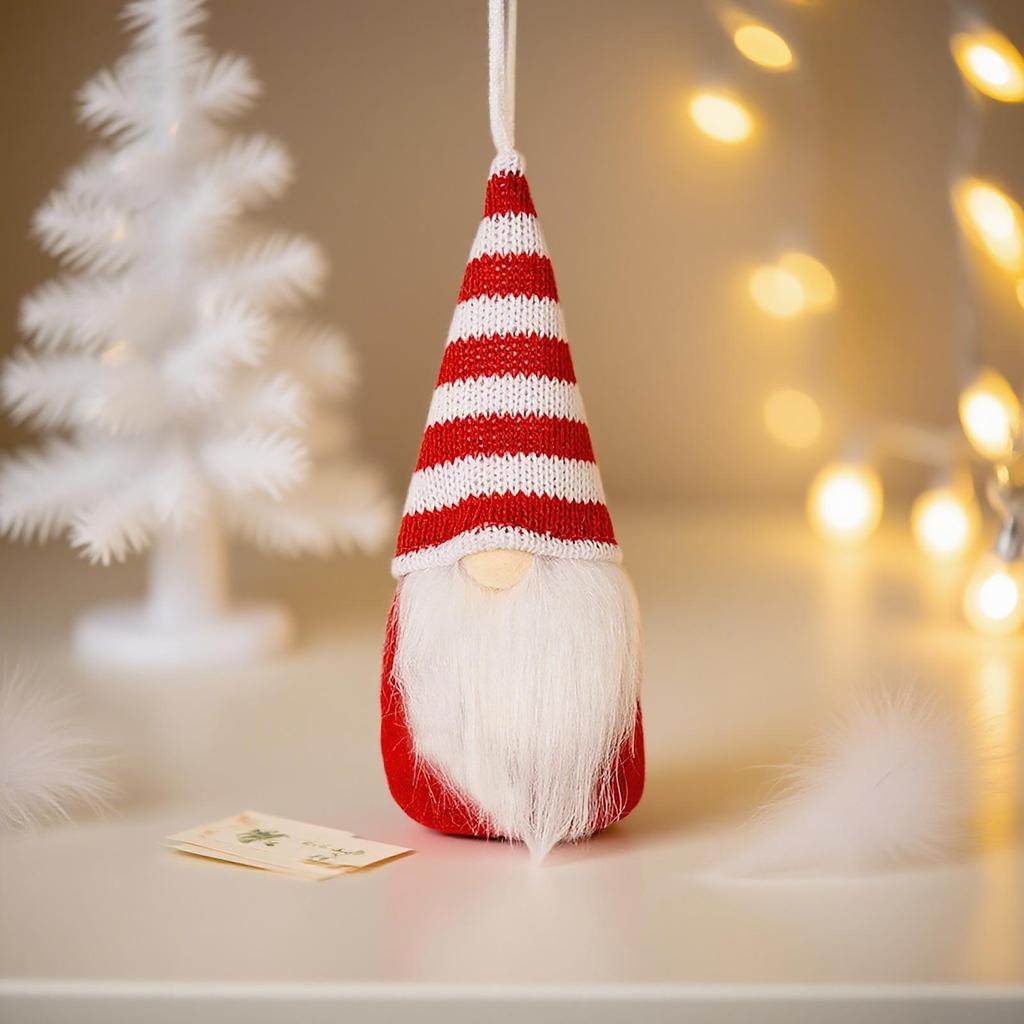 Mingguan Colorful Knitted Gnome Ornaments - Faceless Old Man Christmas Decorations