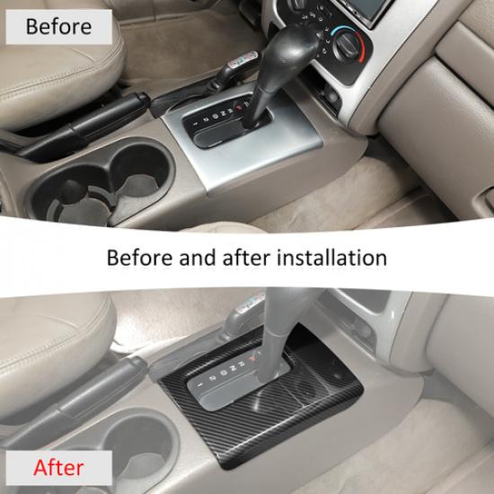 Накладка на панель управления рычагом переключения передач из углеродного волокна для Jeep Liberty 99-06