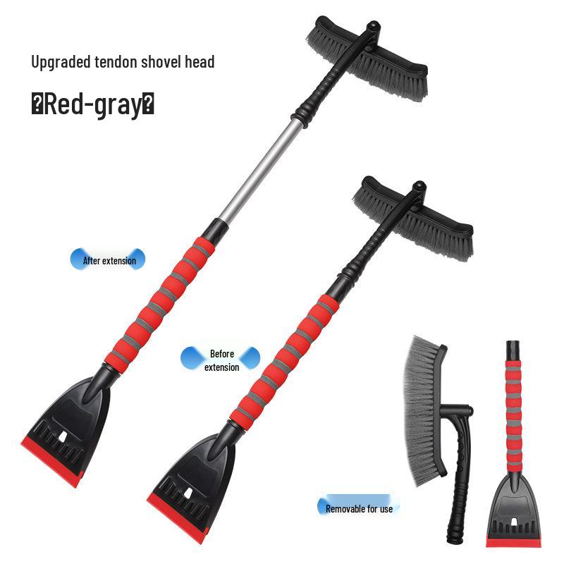 Съемная щетка для снега 2-в-1 и скребок для льда для автомобилей