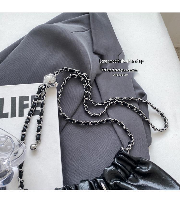 Трендовая дизайнерская женская сумка-ведро на цепочке через плечо и кроссбоди 2023