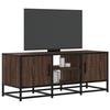 VidaXL TV Cabinet Brown Oak 100x35x41 Cm Engineered Wood and Metal, TV Stand, Hi-fi Cabinet, Entertainment Center, 848838
