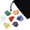 Natural Crystal Stone With Storage Bag Irregular Polishing Rocks 7 Color Quartz Yoga Energy Bead For Chakras Healing Decorations