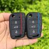Силиконовый чехол для ключа автомобиля для VW Volkswagen Golf 7 MK7 Tiguan MK2 T-roc T-cross Skoda Octavia Kodiaq Karoq Seat Ateca Leon Брелок