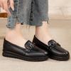 The first layer of cowhide mother shoes autumn models in the elderly leather soft-soled women's shoes comfortable and not tired feet middle-aged shoes