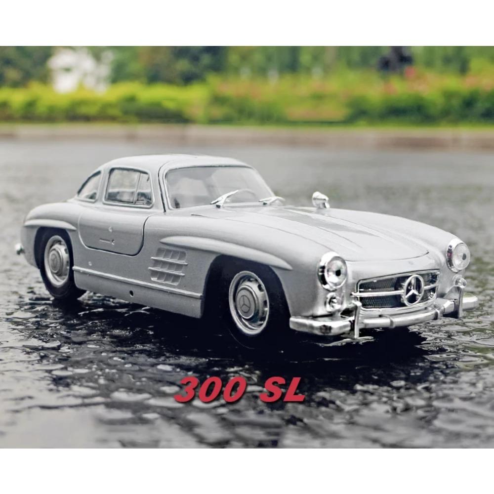 WELLY 1/24 Mercedes-Benz 300SL Сплавная машина Литые и игрушечные транспортные средства Модель автомобиля Миниатюрная масштабная модель автомобиля Игрушка для детей