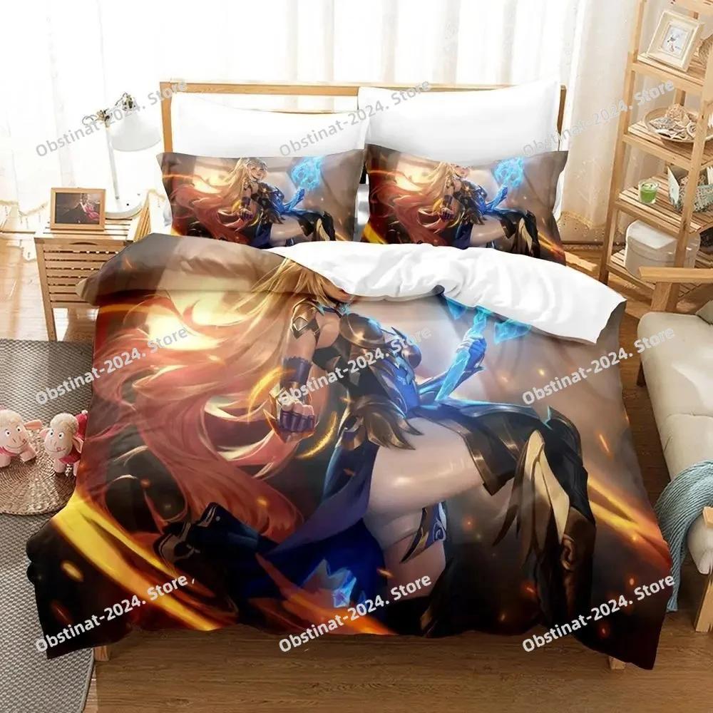 Новый 3D Аниме Honkai Impact 3rd Комплект постельного белья Печать С наволочкой Пододеяльник Мягкий Односпальный Двуспальный Queen Super King Размер