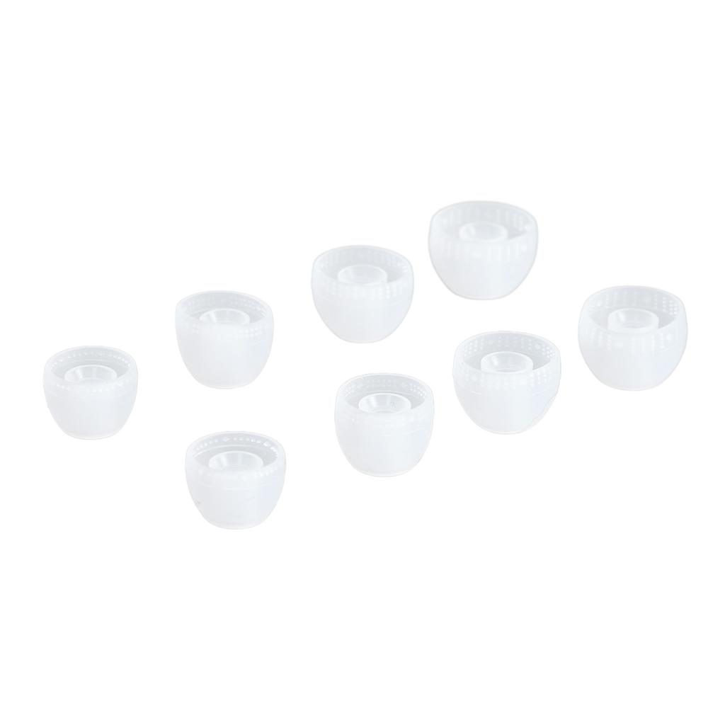 Replacement Earbuds Tips Silicone 4 Sizes Noise Cancelling Comfortable Ear Tips Ear Cap for Inner Hole 4.0‑5.5mm Earbuds