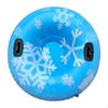 Inflatable Snow Tube Christmas Sledge Gift Sleigh Sled with Handles for Games Outdoor