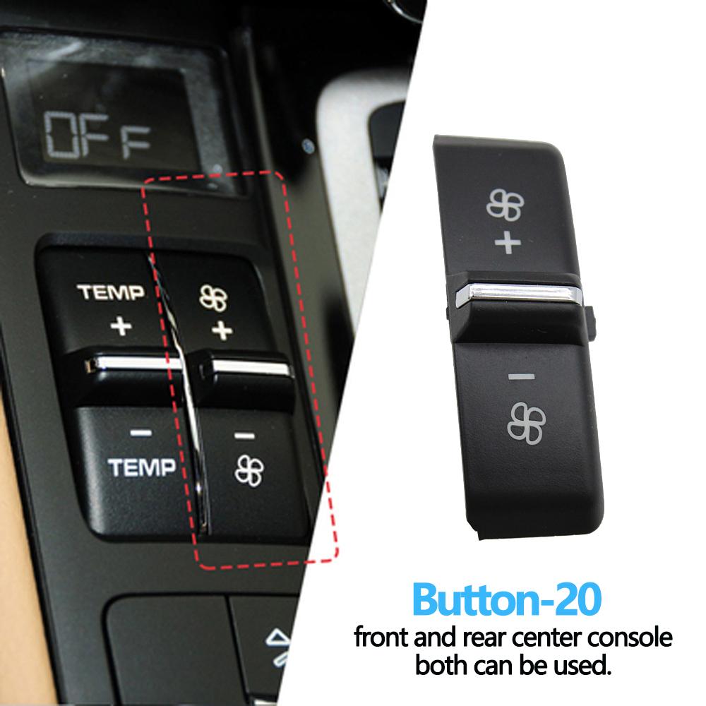 Передняя задняя консоль кондиционер температура вентиляция громкость кнопки кондиционера колпачки для Porsche Cayenne 7P5 Panamera 970 Macan