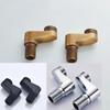 Tuqiu Antique Bathroom Shower Faucet Install Parts Curangle Brass Black or Chrome Faucet Accessories