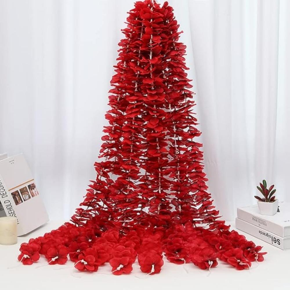 10 Pcs Artificial Flowers Garland 100cm Silk Flowers Fake Wisteria Hanging Flowers Garlands Vine for Party Wedding Garden Decoration
