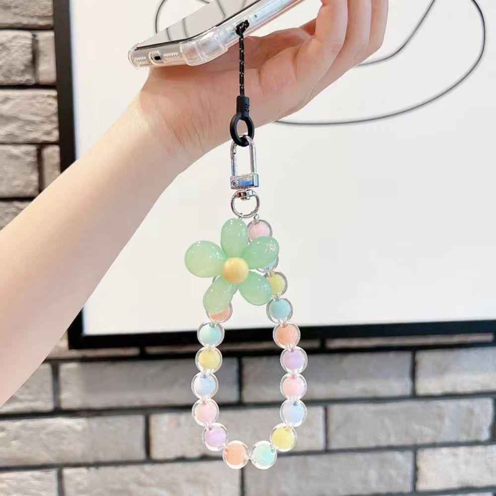 Cord Boho Ornament Summer Jewelry Lanyard for Keys Mobile Phone Chain Bead Lanyard Cellphone Straps