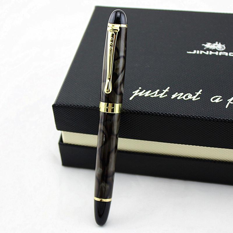 Jinhao X450 Глянцевый Черный 18Kgp 0.7Mm Широкое Перо Перьевая Ручка Jinhao 450 Люкс Бизнес Пурпурный Винный Зеленый Золотой 21 Цвет Выбрать