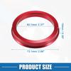 UXCELL 4pcs OD 72.6mm 73.1mm to ID 57.1mm 60.1mm 67.1mm 65.1mm Car Tire Centering Hub Centric Rings Wheel Bore Center Red