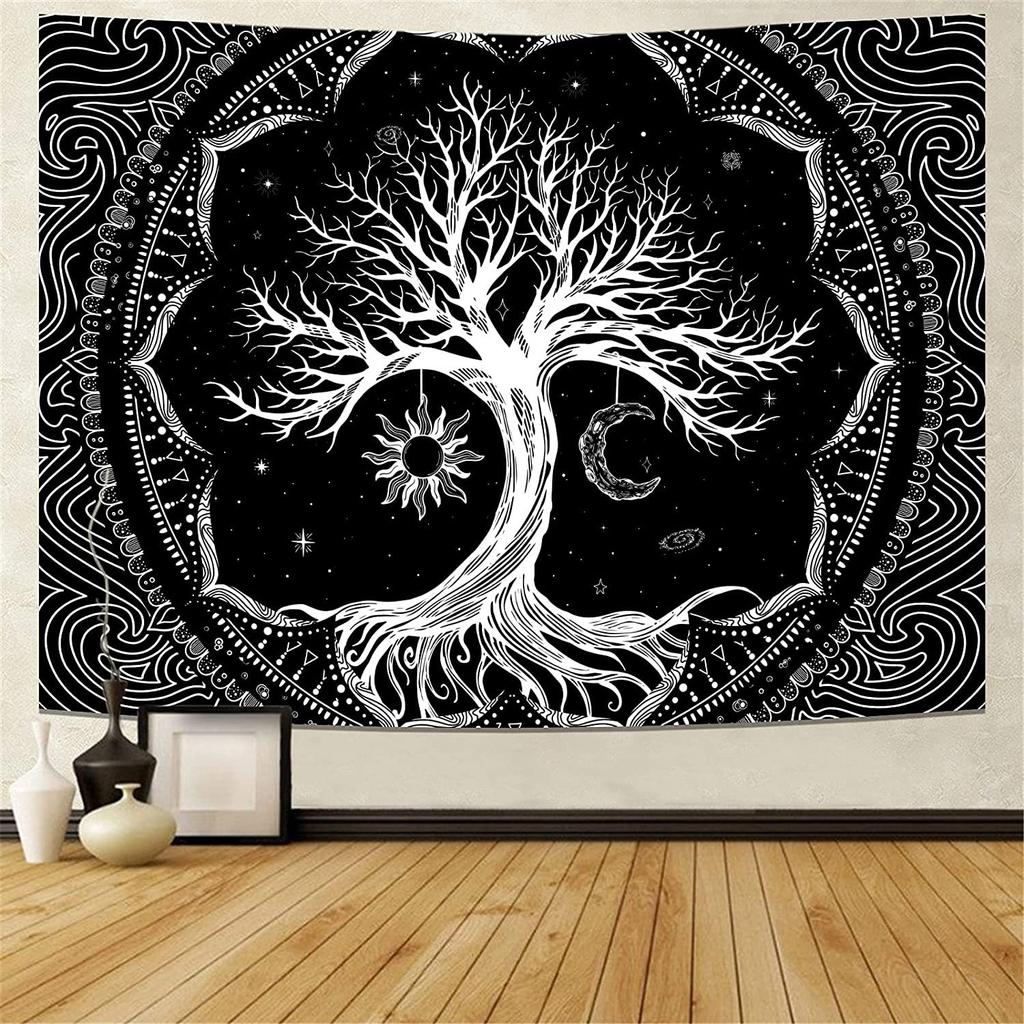 Домашний декор Мандала Таро Оракул Колдовство Бохо Солнце Луна Древо жизни гобелен Алтарь Скатерть Настенный тапиз